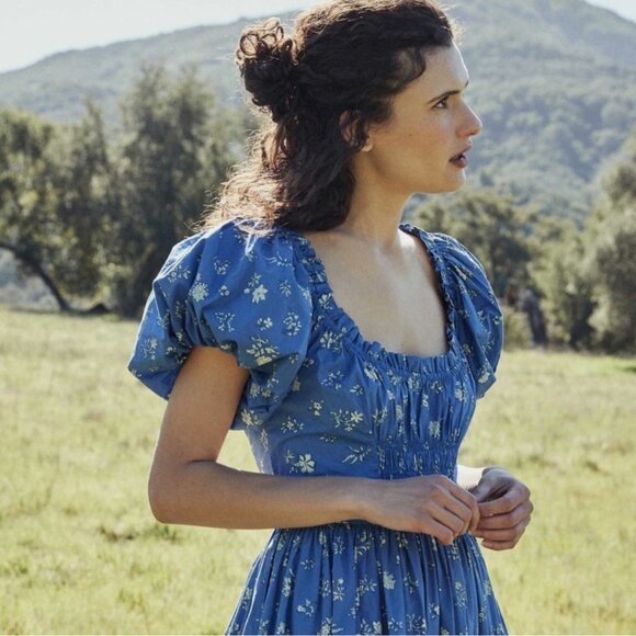 Doen Deia blue bouton de rose dress - Picture 3 of 6